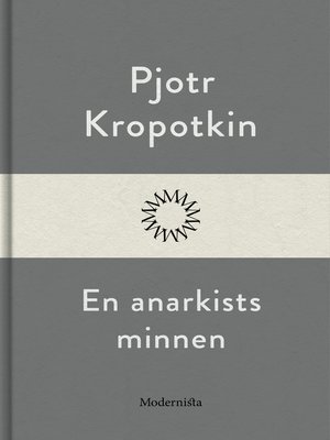 cover image of En anarkists minnen